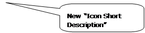 Rounded Rectangular Callout: New “Icon Short Description”