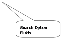 Rounded Rectangular Callout: Search Option Fields