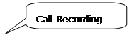 Rounded Rectangular Callout: Call Recording Icons