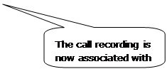 Rounded Rectangular Callout: The call recording is now associated with the case.