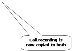 Rounded Rectangular Callout: Call recording is now copied to both cases.