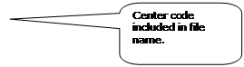 Rounded Rectangular Callout: Center code included in file name.