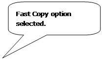 Rounded Rectangular Callout: Fast Copy option selected.